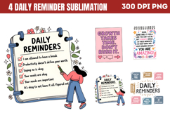 Daily Reminder Sublimation Bundle PNG Product Image 3