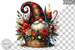 Christmas Gnome Sublimation - Clipart PNG Design Product Image 1
