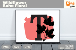 Wildflower Boho Floral Monogram Product Image 1