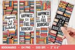 Happiness Is Books Bookmark Sublimation Product Image 1