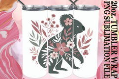 Uplifting spirits 20oz tumbler wrap, Flower Animals Product Image 1