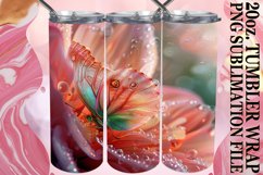 Tumbler Wrap Glitter Butterfly Sublimation 20oz Product Image 1