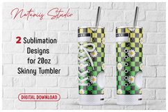 Monogram Sneaker patterns for 20oz SKINNY TUMBLER. Product Image 1