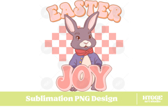 Easter Bunny Sublimation DTF Chick Farm Hip Hop Spring Joy Product Image 1