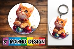 Cute Circle Coaster PNG Artwork , Xmas Product Image 1