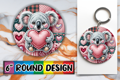 Cheerful Ornaments Circle Design, Valenines Animals Product Image 1