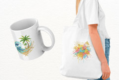 Summer Beach Ink Splashes Clipart Product Image 3
