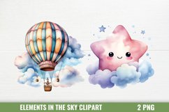 Elements In The Sky And Space Clipart Product Image 1