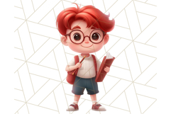 Boy Teacher Clipart, Classroom PNG, Cute School Teacher Art Product Image 12