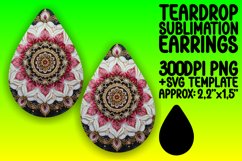 Whimsical Teardrop Design for Crafting , Mandala Product Image 1