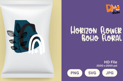 Horizon Flower Boho Floral Monogram Product Image 1