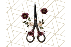 Floral Sewing Clipart PNG Vintage Sewing Elements Needlework Product Image 5