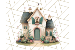 Whimsical Cottagecore Cottage PNG Clipart, Fairy House Png Product Image 5