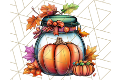 Fall Cottagecore Kitchen Clipart, Cozy Autumn Kitchen PNG Product Image 5