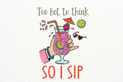 Funny Summer Drinks Png Sublimation Product Image 7