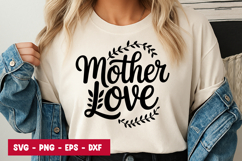 Mother Love Typography SVG PNG Product Image 1
