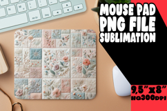 Bright MOUSE PAD Artistic PNG, Patchwork Product Image 1