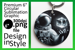 Gorgeous Circle Design for Sublimation , Astronaut Product Image 1