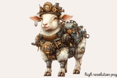 Steampunk Easter Sublimation Clipart PNG Product Image 1