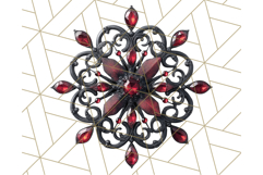 Gothic Christmas Clipart Dark Holiday PNG, Dark Christmas Product Image 5