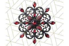 Gothic Christmas Clipart Dark Holiday PNG, Dark Christmas Product Image 5