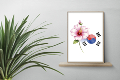 Mugunghwa Flower Taegeukgi National Symbols PNG Korean Product Image 2