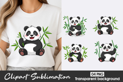 Bamboo Panda Clipart PNG Product Image 1
