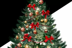 Christmas Tree Print Download - Merry Christmas PNG Product Image 5