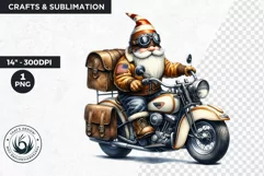 American biker clipart, Patriotic Gnome, Road 66, USA flag Product Image 1