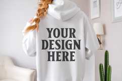 Ash Gildan 18500 Hoodie Mockup, Unisex Sweatshirt Mockup Product Image 1