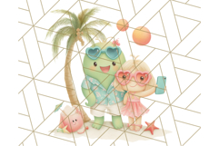Alien Vacation Clipart PNG, Cute Summer Galaxy Art Clip Art Product Image 5