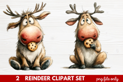 Whimsical Christmas Clipart | Cute Festive Holiday PNG Illus Product Image 1