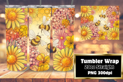 Custom Wraps for 20oz Tumbler , Bee Product Image 1