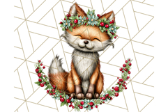 Christmas Animal Clipart, Festive Animals in Holiday Outfits Product Image 5