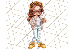 Sassy Mom Coffee PNG Clipart, Messy Bun Mom Life PNGs Product Image 5