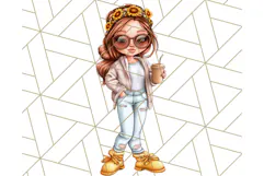 Sassy Mom Coffee PNG Clipart, Messy Bun Mom Life PNGs Product Image 5