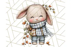 Thanksgiving Woodland Animals Clipart PNG Product Image 5