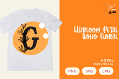 Heirloom Petal Boho Floral Monogram Product Image 1