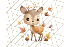 Woodland Autumn Critters PNG Clipart, Cute Fall Animals Product Image 5