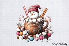 Christmas Cute-Snowman Clipart PNG Product Image 1