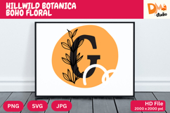 Hillwild Botanica Boho Floral Monogram Product Image 1