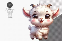 Farm animals clipart, Goat clipart, Cute animals Product Image 1