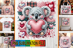 Playful TSHIRT Art Magic PNG, Valenines Animals Product Image 1