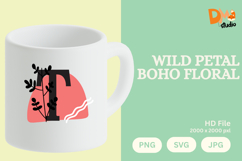 Wild Petal Boho Floral Monogram Product Image 1