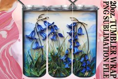 3D Flower Tumbler Wrap - Springtime Sublimation Product Image 1