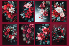 Burgundy Christmas for Card Making, Journals, Crafts, Covers Product Image 5