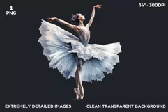Watercolor Ballerina Watercolor clipart, ballet Dancer png Product Image 2