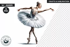 Watercolor Ballerina Watercolor clipart, ballet Dancer png Product Image 1