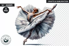Watercolor Ballerina Watercolor clipart, ballet Dancer png Product Image 1