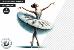 Watercolor Ballerina Watercolor clipart, ballet Dancer png Product Image 1